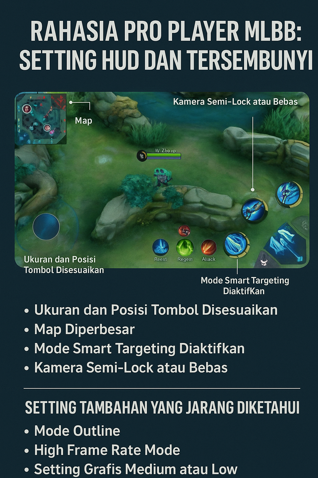 Rahasia Pro Player MLBB: Setting HUD dan Tersembunyi!!