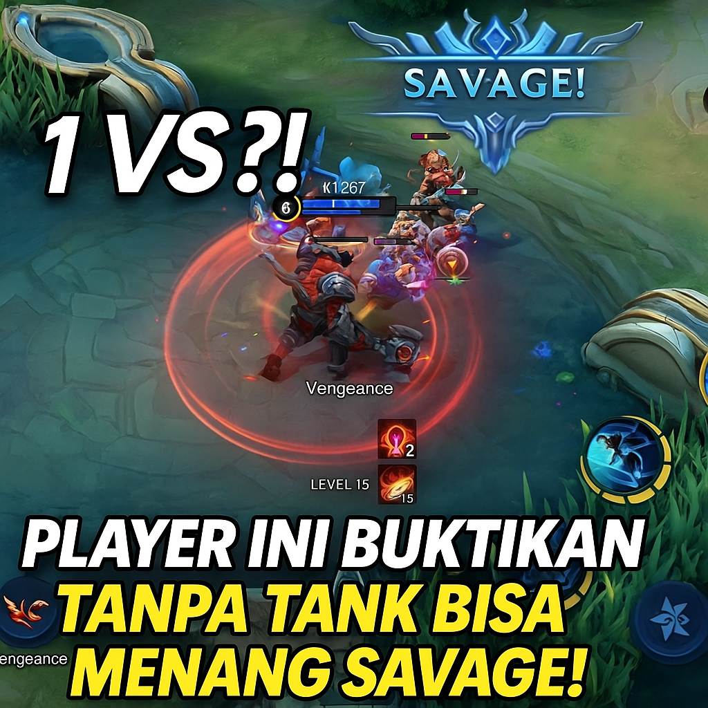 1 VS 5?! Player Ini Buktikan Tanpa Tank Bisa Menang Savage!
