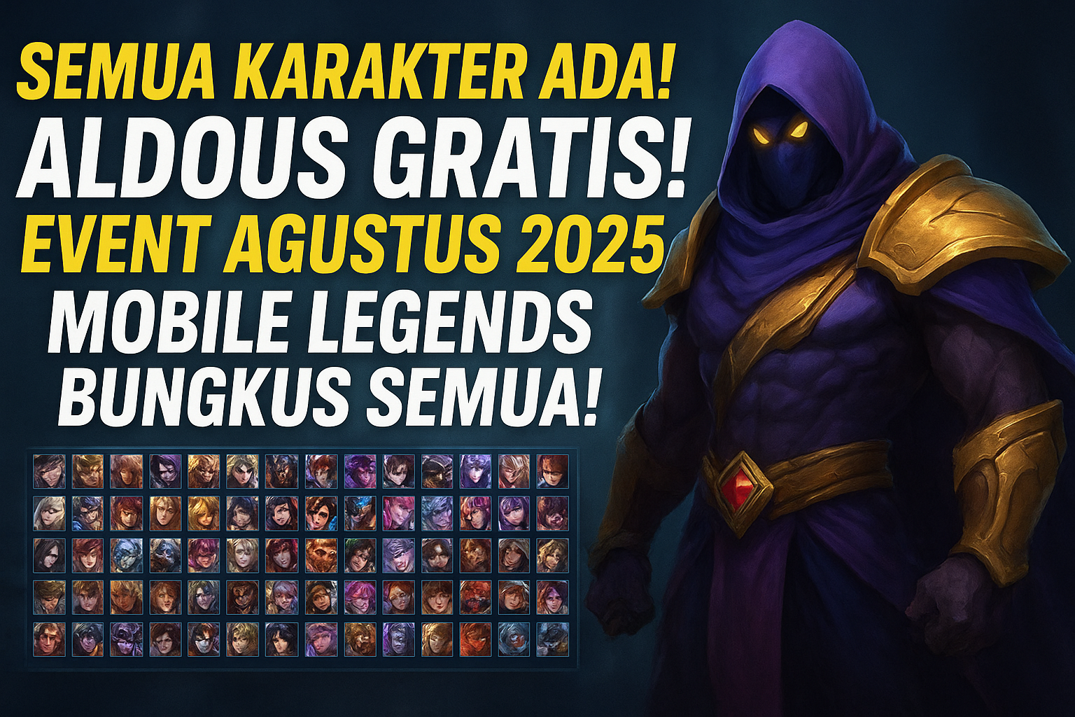 Aldous Gratis Semua Karakter Ada