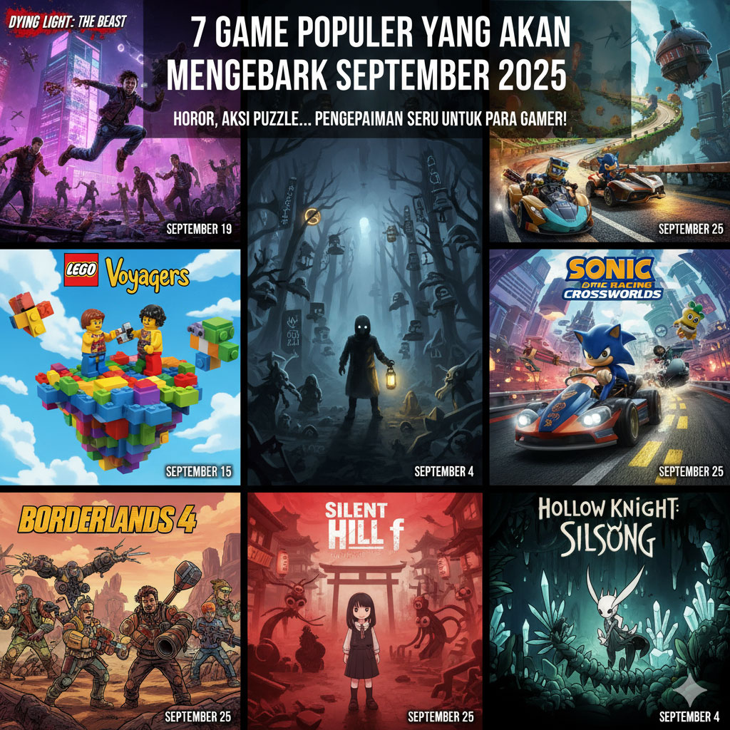 7 Game Populer yang Akan Menggebrak September 2025