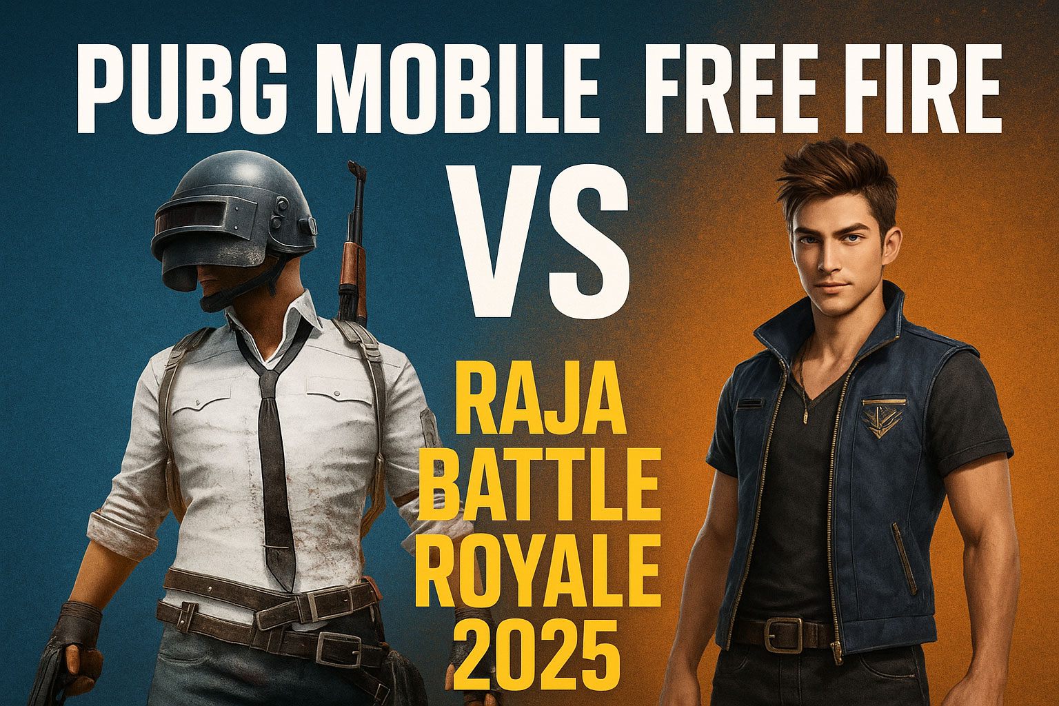 PUBG Mobile vs Free Fire: Raja Battle Royale 2025