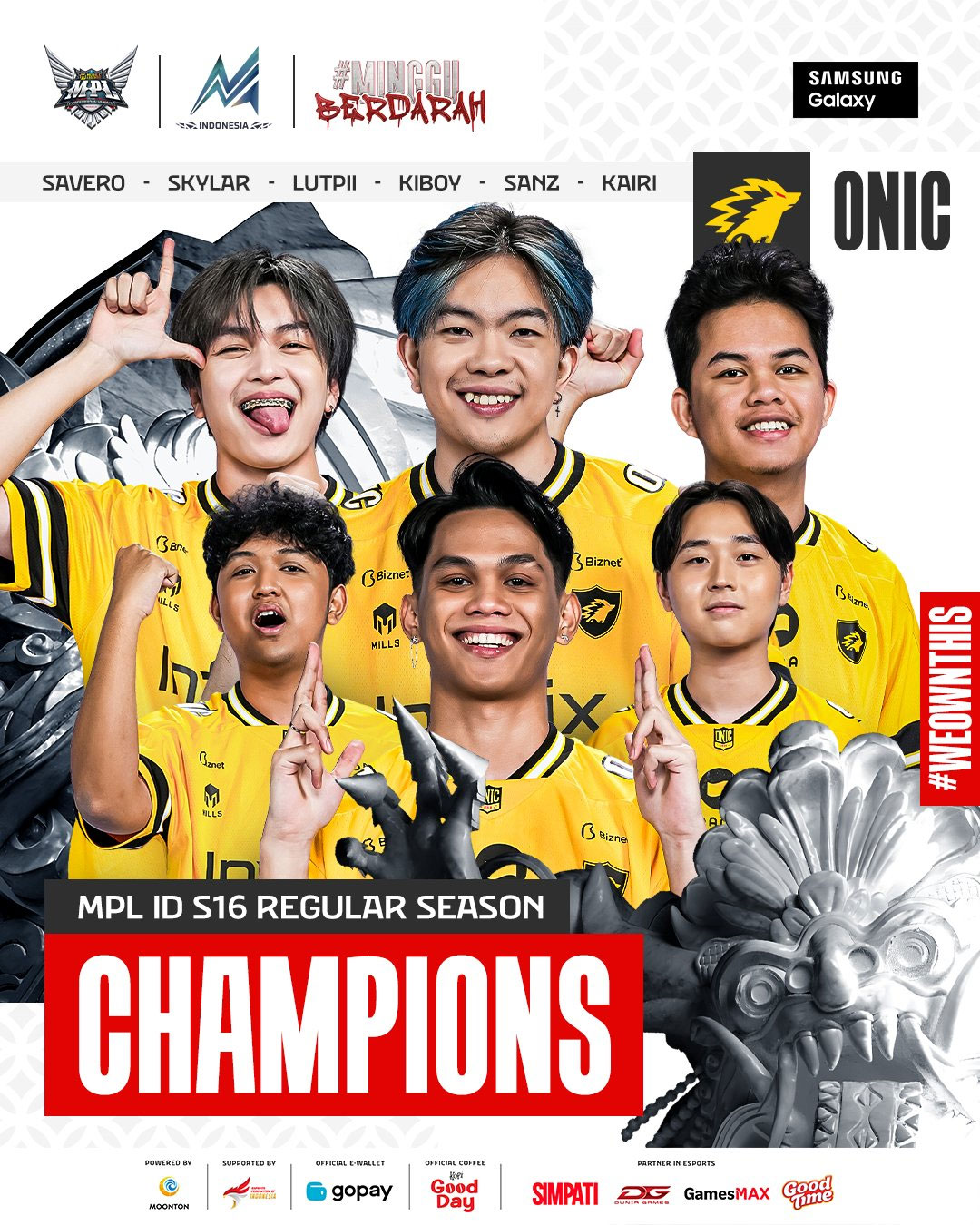 Onic Esports Juara MPL S16 Usai Hanya Kalah Sekali